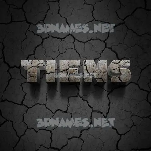 tiens in Cracked Stone style - 3D name wallpaper tiens in Cracked Stone style - 3D name wallpaper