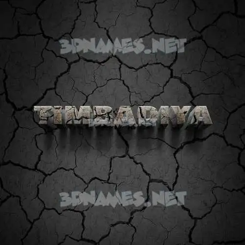 timbadiya in Cracked Stone style - 3D name wallpaper timbadiya in Cracked Stone style - 3D name wallpaper