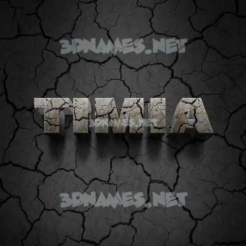 timia in Cracked Stone style - 3D name wallpaper timia in Cracked Stone style - 3D name wallpaper