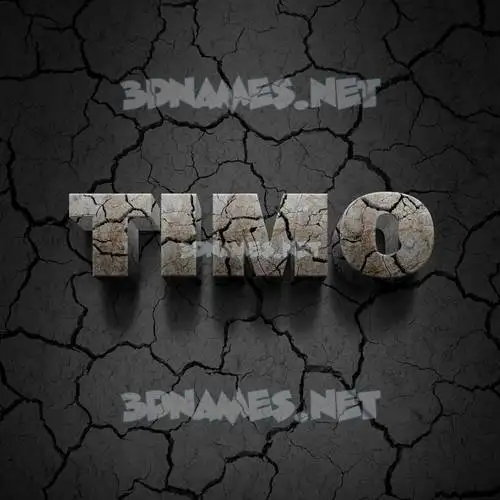timo in Cracked Stone style - 3D name wallpaper timo in Cracked Stone style - 3D name wallpaper