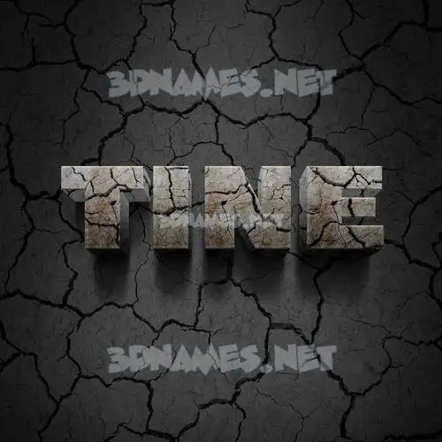 tine in Cracked Stone style - 3D name wallpaper