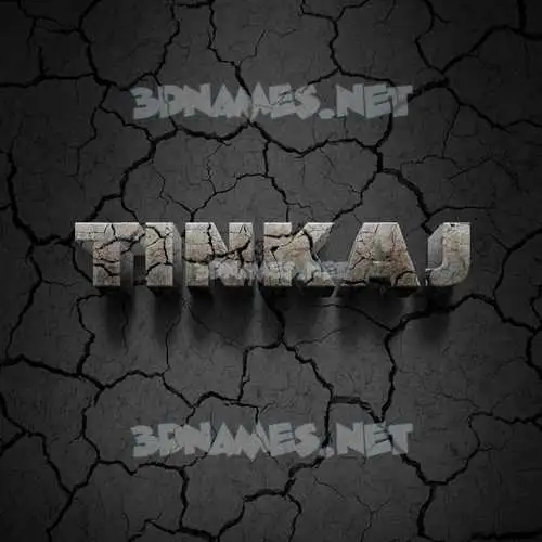 tinkaj in Cracked Stone style - 3D name wallpaper tinkaj in Cracked Stone style - 3D name wallpaper
