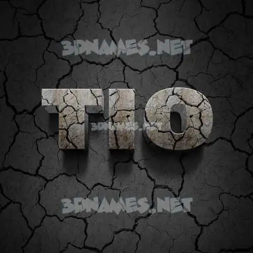 tio in Cracked Stone style - 3D name wallpaper tio in Cracked Stone style - 3D name wallpaper
