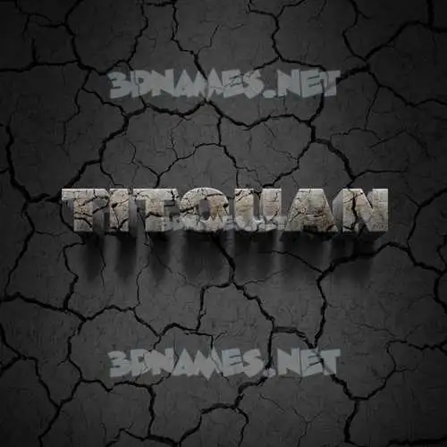 titouan in Cracked Stone style - 3D name wallpaper titouan in Cracked Stone style - 3D name wallpaper