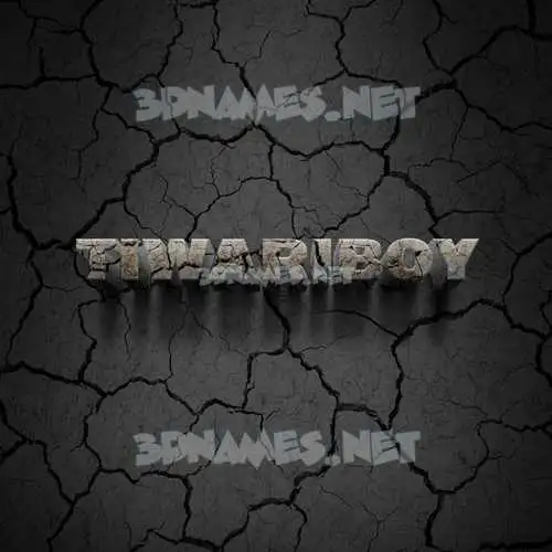 tiwariboy in Cracked Stone style - 3D name wallpaper tiwariboy in Cracked Stone style - 3D name wallpaper