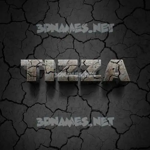tizza in Cracked Stone style - 3D name wallpaper tizza in Cracked Stone style - 3D name wallpaper