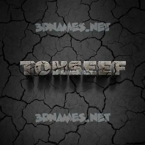tohseef in Cracked Stone style - 3D name wallpaper tohseef in Cracked Stone style - 3D name wallpaper