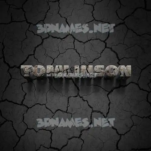 tomlinson in Cracked Stone style - 3D name wallpaper tomlinson in Cracked Stone style - 3D name wallpaper