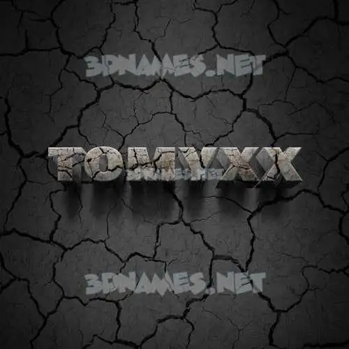 tomyxx in Cracked Stone style - 3D name wallpaper tomyxx in Cracked Stone style - 3D name wallpaper