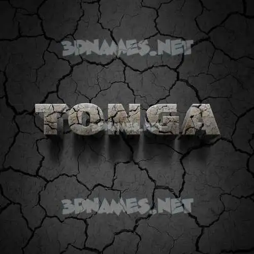 tonga in Cracked Stone style - 3D name wallpaper tonga in Cracked Stone style - 3D name wallpaper