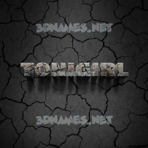 tonigirl in Cracked Stone style - 3D name wallpaper tonigirl in Cracked Stone style - 3D name wallpaper