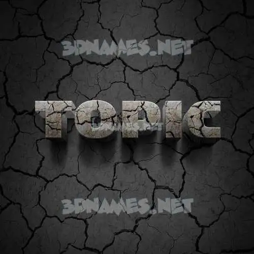 topic in Cracked Stone style - 3D name wallpaper topic in Cracked Stone style - 3D name wallpaper