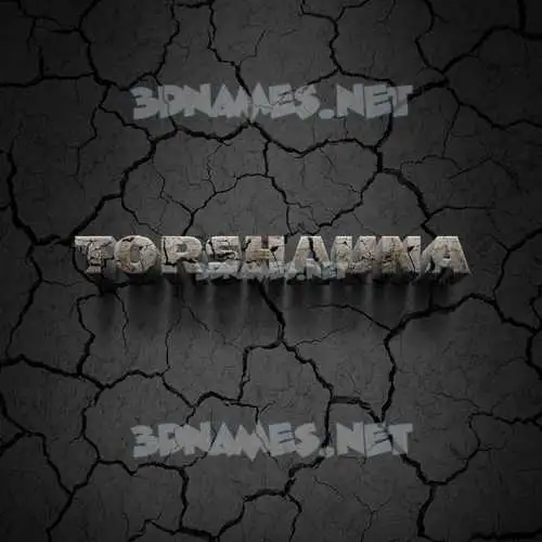torshauna in Cracked Stone style - 3D name wallpaper torshauna in Cracked Stone style - 3D name wallpaper