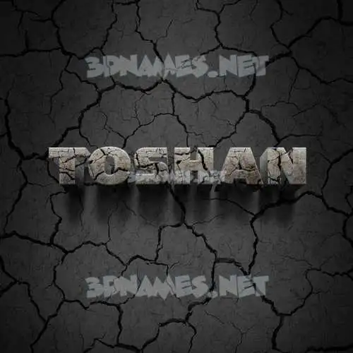 toshan in Cracked Stone style - 3D name wallpaper toshan in Cracked Stone style - 3D name wallpaper