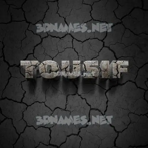 tousif in Cracked Stone style - 3D name wallpaper tousif in Cracked Stone style - 3D name wallpaper