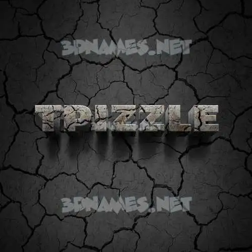 tpizzle in Cracked Stone style - 3D name wallpaper tpizzle in Cracked Stone style - 3D name wallpaper