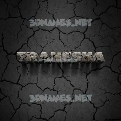 tranesha in Cracked Stone style - 3D name wallpaper tranesha in Cracked Stone style - 3D name wallpaper