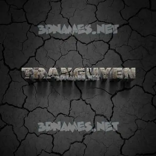tranguyen in Cracked Stone style - 3D name wallpaper tranguyen in Cracked Stone style - 3D name wallpaper