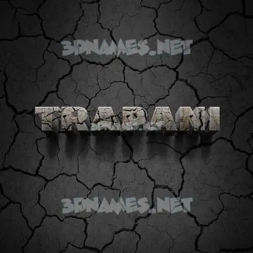 trapani in Cracked Stone style - 3D name wallpaper trapani in Cracked Stone style - 3D name wallpaper