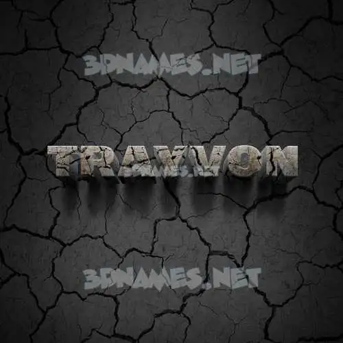 trayvon in Cracked Stone style - 3D name wallpaper trayvon in Cracked Stone style - 3D name wallpaper
