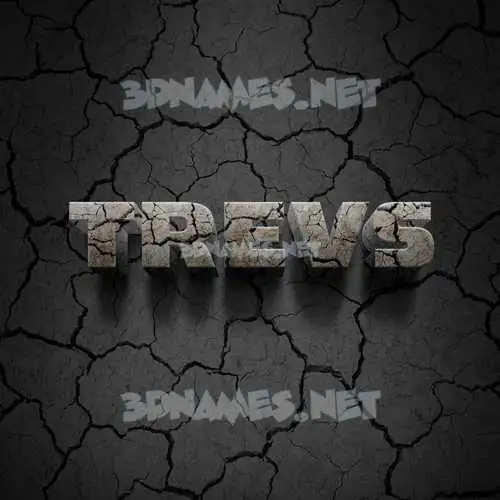 trevs in Cracked Stone style - 3D name wallpaper trevs in Cracked Stone style - 3D name wallpaper