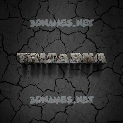 triparna in Cracked Stone style - 3D name wallpaper triparna in Cracked Stone style - 3D name wallpaper