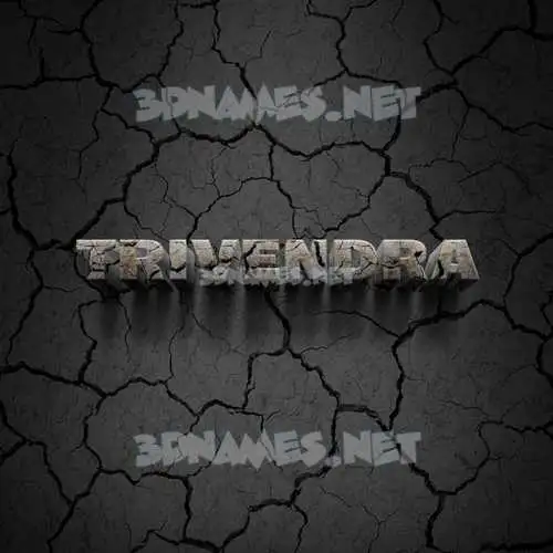 trivendra in Cracked Stone style - 3D name wallpaper trivendra in Cracked Stone style - 3D name wallpaper
