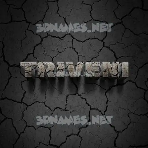 triveni in Cracked Stone style - 3D name wallpaper triveni in Cracked Stone style - 3D name wallpaper