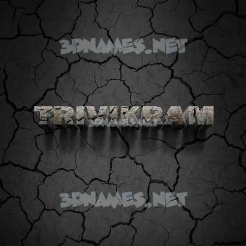 trivikram in Cracked Stone style - 3D name wallpaper trivikram in Cracked Stone style - 3D name wallpaper