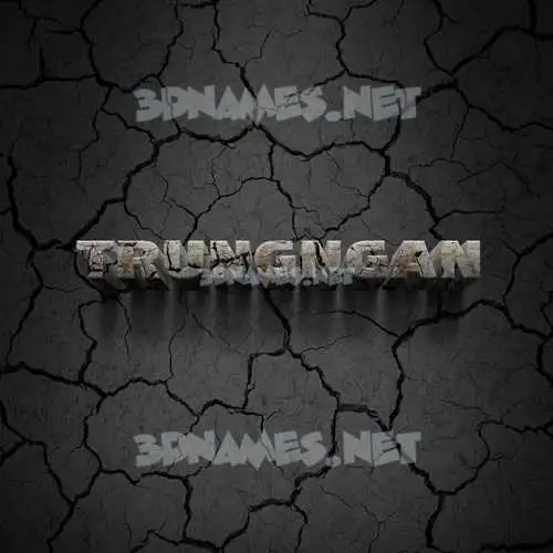 trungngan in Cracked Stone style - 3D name wallpaper trungngan in Cracked Stone style - 3D name wallpaper