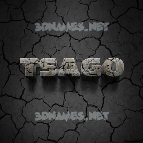 tsago in Cracked Stone style - 3D name wallpaper tsago in Cracked Stone style - 3D name wallpaper