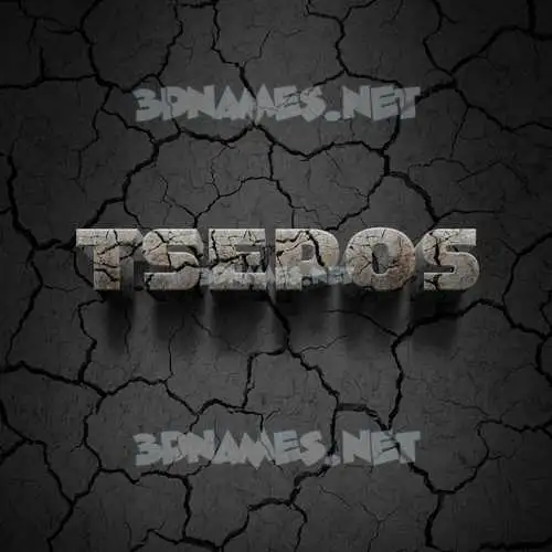 tsepos in Cracked Stone style - 3D name wallpaper tsepos in Cracked Stone style - 3D name wallpaper