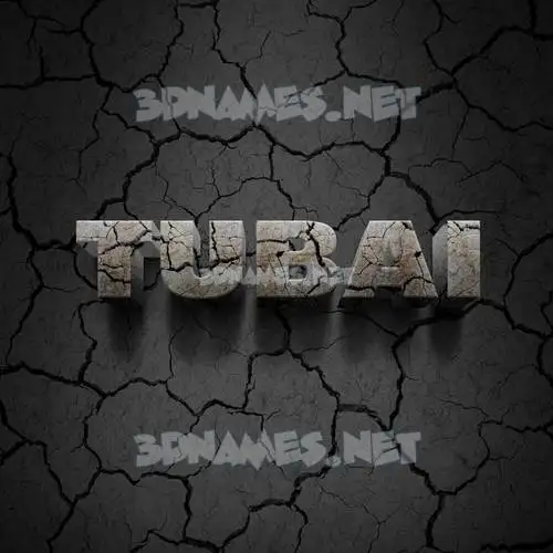tubai in Cracked Stone style - 3D name wallpaper tubai in Cracked Stone style - 3D name wallpaper