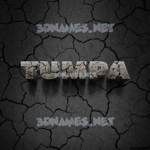 tumpa in Cracked Stone style - 3D name wallpaper tumpa in Cracked Stone style - 3D name wallpaper