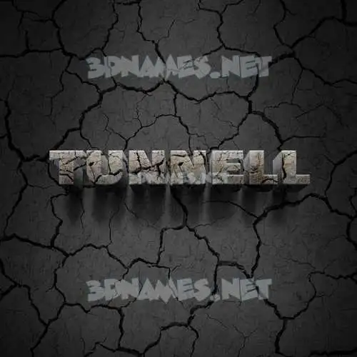 tunnell in Cracked Stone style - 3D name wallpaper tunnell in Cracked Stone style - 3D name wallpaper