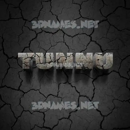 tunnu in Cracked Stone style - 3D name wallpaper tunnu in Cracked Stone style - 3D name wallpaper