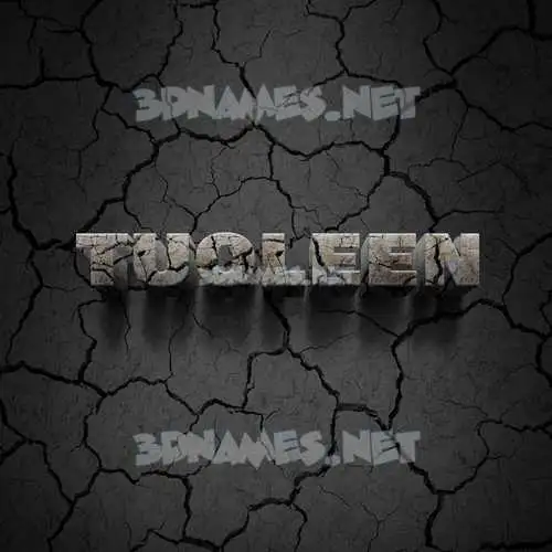 tuoleen in Cracked Stone style - 3D name wallpaper tuoleen in Cracked Stone style - 3D name wallpaper
