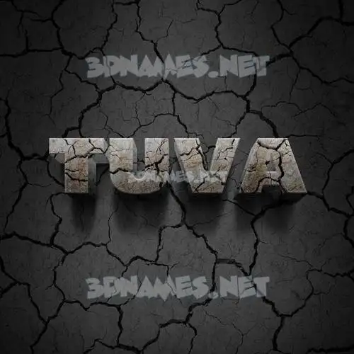 tuva in Cracked Stone style - 3D name wallpaper tuva in Cracked Stone style - 3D name wallpaper