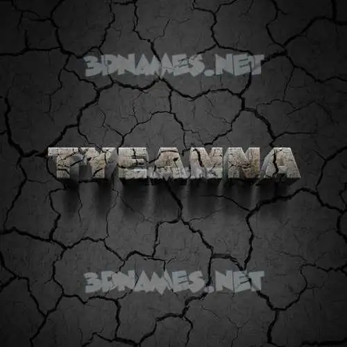 tyeanna in Cracked Stone style - 3D name wallpaper tyeanna in Cracked Stone style - 3D name wallpaper