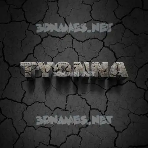 tyonna in Cracked Stone style - 3D name wallpaper tyonna in Cracked Stone style - 3D name wallpaper
