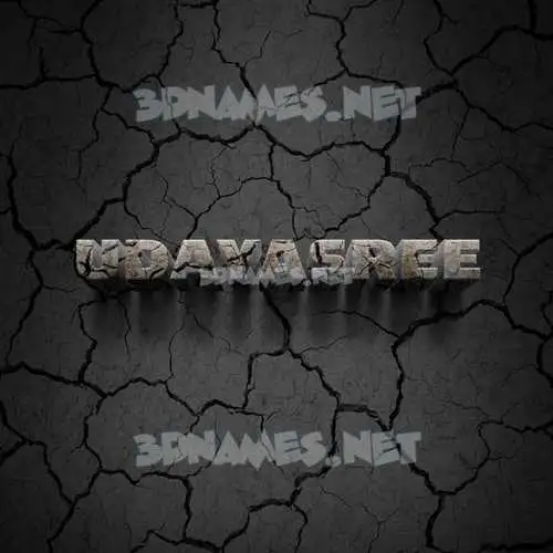 udayasree in Cracked Stone style - 3D name wallpaper