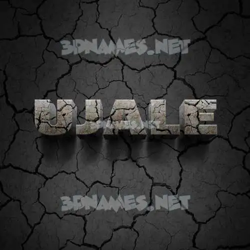ujale in Cracked Stone style - 3D name wallpaper ujale in Cracked Stone style - 3D name wallpaper