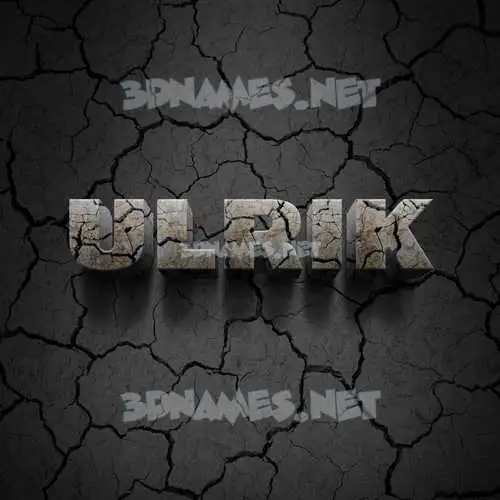 ulrik in Cracked Stone style - 3D name wallpaper ulrik in Cracked Stone style - 3D name wallpaper