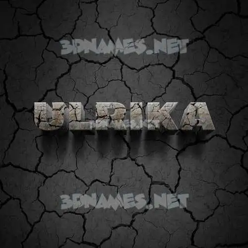 ulrika in Cracked Stone style - 3D name wallpaper ulrika in Cracked Stone style - 3D name wallpaper