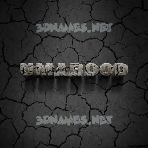 umabood in Cracked Stone style - 3D name wallpaper umabood in Cracked Stone style - 3D name wallpaper