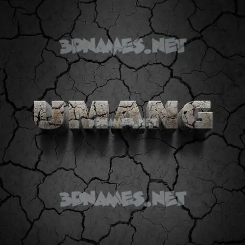 umang in Cracked Stone style - 3D name wallpaper