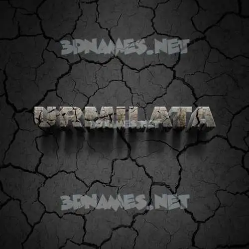 urmilata in Cracked Stone style - 3D name wallpaper