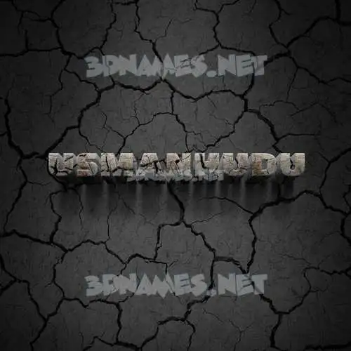 usmanhudu in Cracked Stone style - 3D name wallpaper usmanhudu in Cracked Stone style - 3D name wallpaper