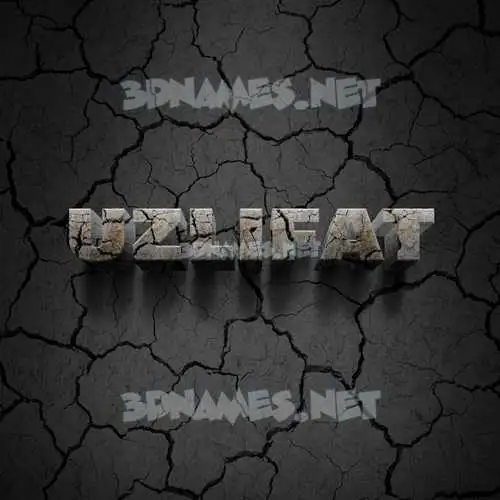 uzlifat in Cracked Stone style - 3D name wallpaper uzlifat in Cracked Stone style - 3D name wallpaper