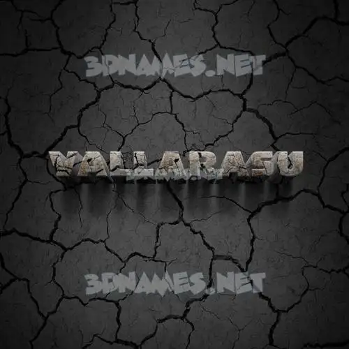 vallarasu in Cracked Stone style - 3D name wallpaper